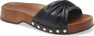 Ganni Tia Fairy Clog Slide Sandal in Black at Nordstrom, Size 10Us