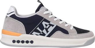 Napapijri Schoenen, Heren, Veelkleurig, 42 EU, Leer, Contrast Kleur Sneakers met Stabilisator