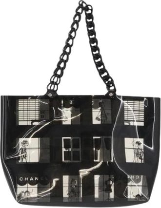 Chanel Pre-owned Tote Bags, female, Black, Size: ONE SIZE Pre-owned Vintage Tote Bag