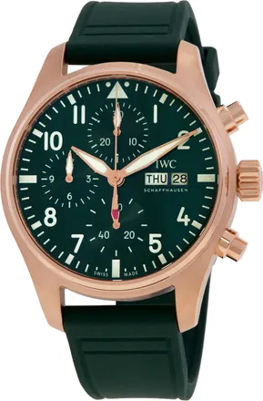 IWC Chronograph Automatic Green Dial Mens Watch IW388110