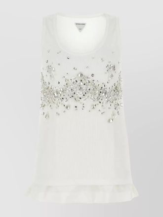 Bottega Veneta ribbed jersey top