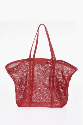 The Attico Maxi Openwork Tote VIA DEL MARE with Suede Trims size Unica