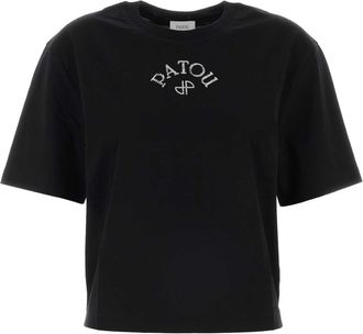Patou Black Cotton T Shirt