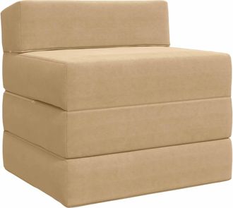 vidaXL Sof&aacute; Cama Plegable Verde Claro Gris 200 X 70 X 15 Cm Vidaxl