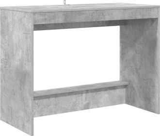 vidaXL Escritorio De Cama Gris Hormig&oacute;n Madera De Ingenier&iacute;a Vidaxl