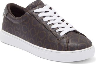 Calvin Klein Gules Logo Monogram Sneaker in Dark Brown 200 at Nordstrom Rack, Size 5.5