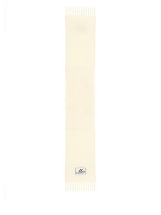 Marni White Solid Scarf