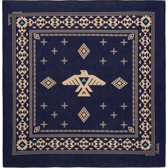 Fortela Thunderbird Cotton Bandana in Blue at Nordstrom