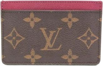 Louis Vuitton Pre-owned Simple Card Case - Dames - Vintage Accessoires - Bruin - ONE Size - Vintage
