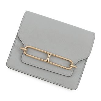 Herm&egrave;s Gray Coin Purse/Coin Case (Pre-Owned)