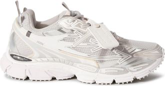 Off-white Light Grey and Silver Sneakers with Mesh