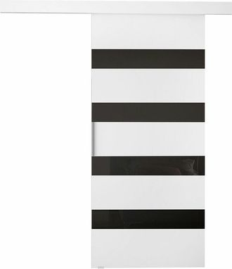 Mirjan24 Mobilier1 - Puerta Corredera Closico 179, Blanco + Negro