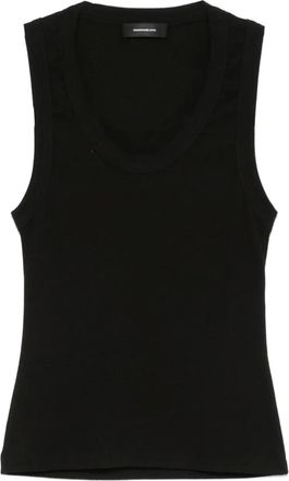 Wardrobe.NYC Canotta con scollo ampio - Nero