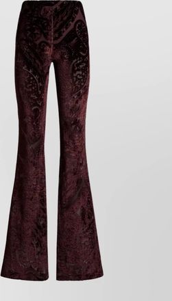 Etro jacquard high-rise flared trousers