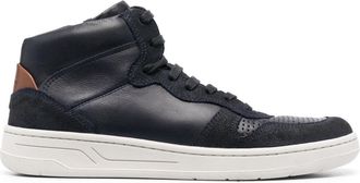 Geox Magnete high-top sneakers - men - Bovine Leather (top grain)/Calf Suede/Polyester/Microfibre/Rubber - 44 - Blue