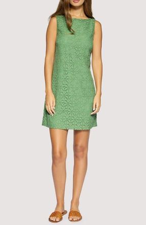 Lost + Wander Marisol Floral Lace Shift Minidress in Green at Nordstrom, Size X-Small