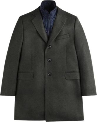 Fay Easy DB Coat - Heren - Mantel - Groen - L - Jassen