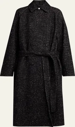 The Row Macaria Belted Wool Oversized Coat