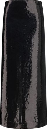 Toteme Womens Skirt Sequin Black Polyester