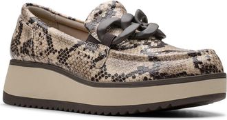 Clarks Zylah May Chain Loafer in Snake Print at Nordstrom Rack, Size 8.5