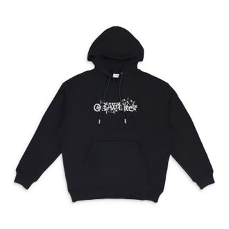 Off-white BLACK-WHITE Flower Hoodie