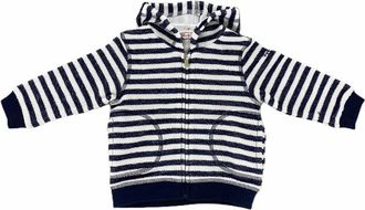 Il Gufo Blue/White Stripes Hoodie Sweatshirt Kids