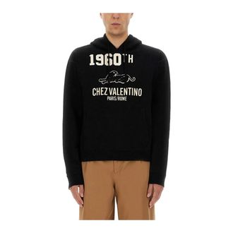 Valentino 1960th Panther Grafische Hoodie - Heren - Sweatshirts & Hoodies - Zwart - Maat: XL Katoen