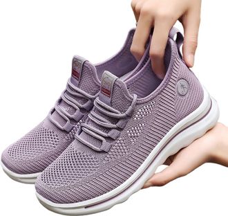 Generic 2026 Running Shoes Womens Sneakers Casual Athletic for Walking Gym Workout Slip On Breathable Mesh Lightweight Comfortable Sole Everyday Wear (Light P