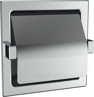 Emco Emco - System2 Soporte De Papel Empotrado, Con Tapa, Cromado