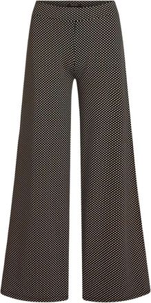 King Louie Border Palazzo Pants Piper - Dames - Wijde Broeken - Zwart - S - Broeken