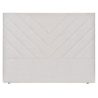 NATYAL Cabecero tapizado para cama de 150cm estilo moderno en gris perla