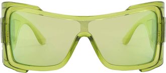 Versace Green Mirror Irregular Ladies Sunglasses VE4451 54208N 127