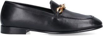 Jimmy Choo London Diamond Tilda Loafers In Black Hammered Leather