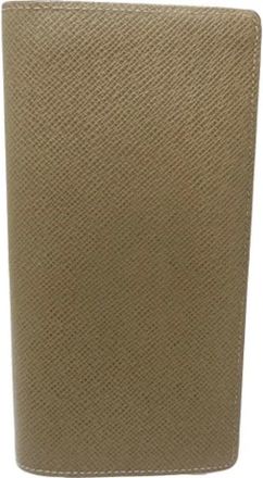 Louis Vuitton Pre-owned Wallets, male, Beige, Size: ONE SIZE Pre-owned Long wallet (bi-fold)