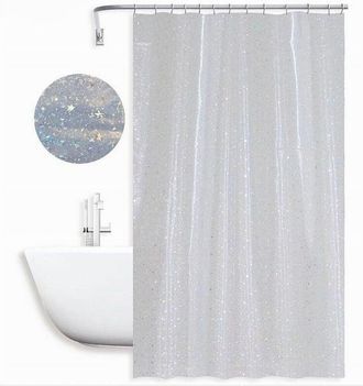 Trade Shop Trade Shop - Copy Of Tenda Per Doccia Vasca Da Bagno Galassia Impermeabile 180x200cm Con Anelli 79218