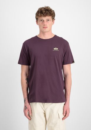 Alpha Industries T-Shirt ALPHA INDUSTRIES Backprint T-Shirt, Herren, Gr. XL, lila (plum), Obermaterial: 100% Baumwolle, Shirts T-Shirt
