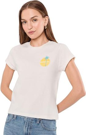 Salty Crew Simplicity Modern T-Shirts Womens Clothing Off-White : XS, Cotton/Jersey