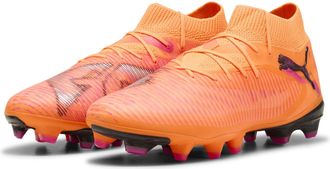 Puma King Pro Light Up Womens Artificial Ground Football Boots Orange/Black 5 UK