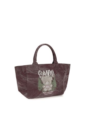Ganni Tote Bag - Brown