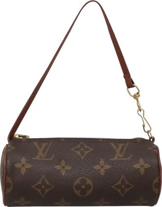 Louis Vuitton Papillon Brown Canvas Clutch Bag (Pre-Owned)