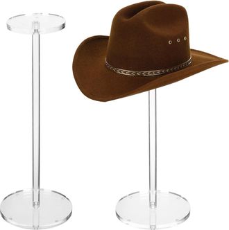 OEM 2 Juegos De Soportes De Acr&iacute;lico Transparente Para Sombreros Y Pelucas, Soportes Para Sombreros, Bases Redondas, Soportes Para Mancuernas, Soportes Pa