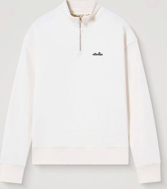 Ellesse Mens Arivalo 1/4 Zip Top - White - Size: 34