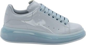 Alexander McQueen Spring Blue Oversized Transparent Sole Sneakers Size 39