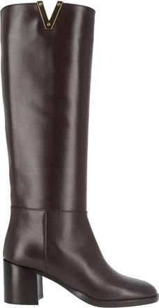 Via Roma 15 Stivale New Semplice Tacco 50 - Dames - Schoenen - Bruin - Maat: 39 EU Leer