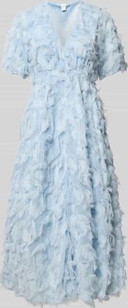 Vero Moda Cocktailkleid mit Fransen Modell PAZYLLA in Hellblau, Gr&ouml;&szlig;e 42