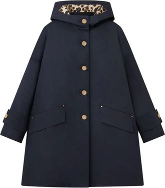 Mackintosh Cappotto Humbie con cappuccio - Blu