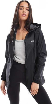 Regatta Pack-It III - Giacca impermeabile da pioggia da donna nera-Nero