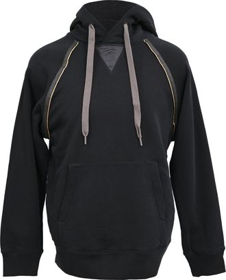 Theory Hoodie Sweatshirt in Black Cotton