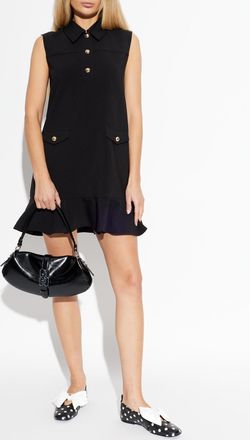 Ganni Sleeveless Dress, Womens, Black