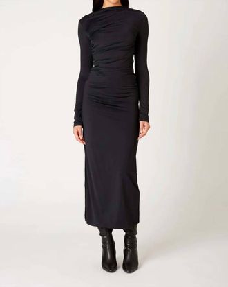 Nia Irena Midi Dress In Black
